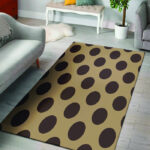 Tan And Black Polka Dot Sillvela Area Rug