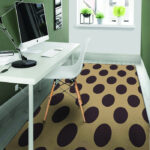 Tan And Black Polka Dot Sillvela Area Rug