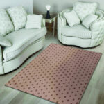 Tan Brown Polka Dot Sillvela Area Rug