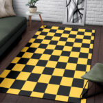 Taxi Pattern Print Sillvela Area Rug