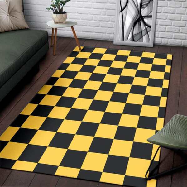 Taxi Pattern Print Sillvela Area Rug