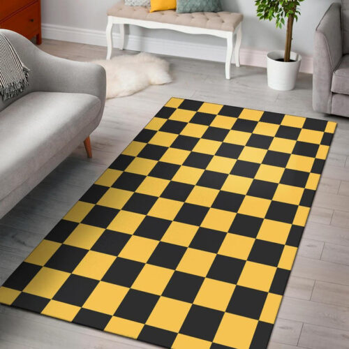 Taxi Pattern Print Sillvela Area Rug