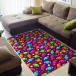 Toffee Candy Pattern Print Sillvela Area Rug
