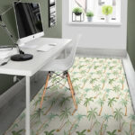 Tropical Palm Tree Hawaiian Print Sillvela Area Rug