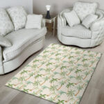 Tropical Palm Tree Hawaiian Print Sillvela Area Rug