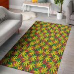 Tropical Reggae Leaf Sillvela Area Rug