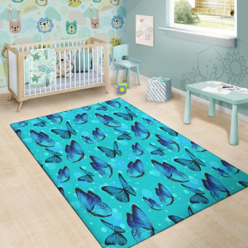 Turquoise-Bubble-Butterfly-Print-Floor-Mat-2_700x700