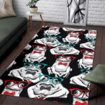 Tuxedo Frog Pattern Print Sillvela Area Rug