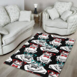 Tuxedo Frog Pattern Print Sillvela Area Rug