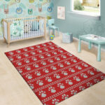 Ugly Christmas Paw Sillvela Area Rug