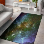 Universe Galaxy Space Sillvela Area Rug