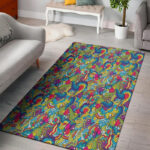 Valentine Heart Hippie Trippy Sillvela Area Rug