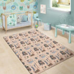 Viking Cartoon Norse Sillvela Area Rug