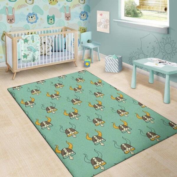 Viking Helmet Sillvela Area Rug