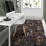 Vintage Chinese Dragon Floral Print Sillvela Area Rug