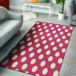 Vintage Red Polka Dot Sillvela Area Rug