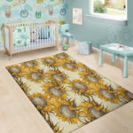 Vintage Sunflower Sillvela Area Rug
