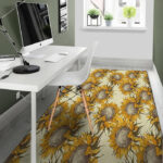 Vintage Sunflower Sillvela Area Rug
