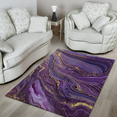 Violet Marble Sillvela Area Rug