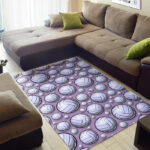 Volleyball Print Pattern Sillvela Area Rug