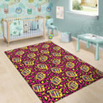 WTF Cheetah Hiphop Graffiti Print Sillvela Area Rug