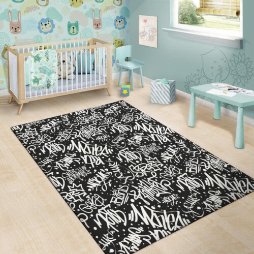 White-And-Black-Graffiti-Doodle-Text-Print-Floor-Mat-2_700x700