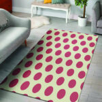 White And Red Polka Dot Sillvela Area Rug