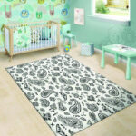 White Bandana Sillvela Area Rug
