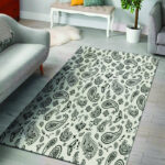 White Bandana Sillvela Area Rug