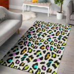 White Leopard Sillvela Area Rug