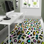 White Leopard Sillvela Area Rug