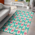 White Mama Bear Sillvela Area Rug