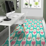 White Mama Bear Sillvela Area Rug