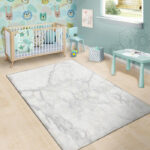 White Marble Sillvela Area Rug