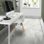 White Marble Sillvela Area Rug