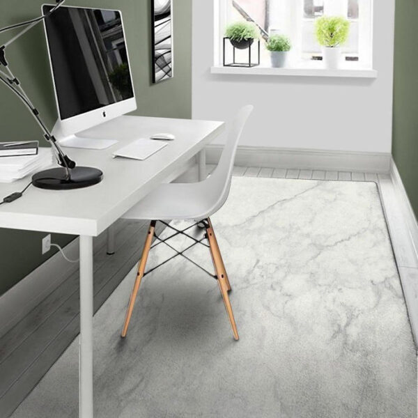 White Marble Sillvela Area Rug