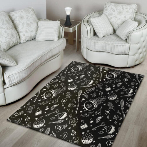 Witch Gothic Sillvela Area Rug
