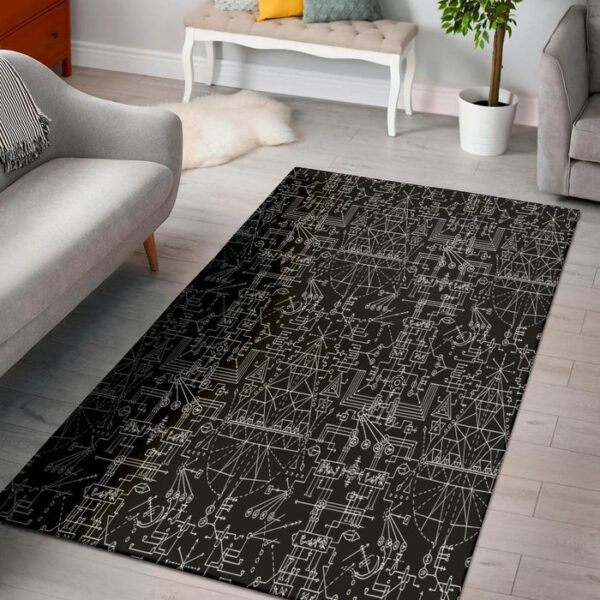 Witch Symbol Gothic Sillvela Area Rug