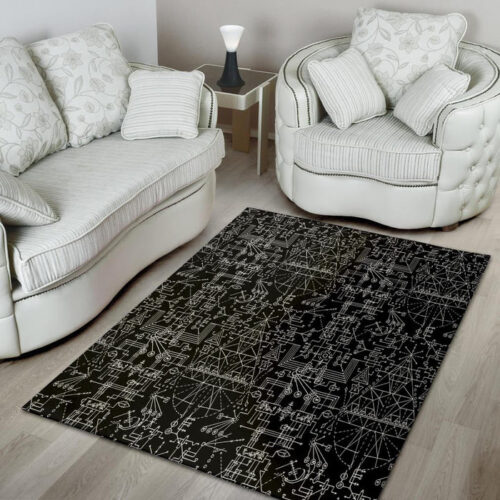 Witch Symbol Gothic Sillvela Area Rug