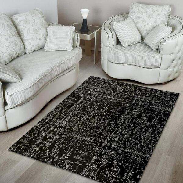 Witch Symbol Gothic Sillvela Area Rug