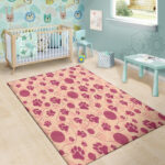Yarn Paw Print Sillvela Area Rug