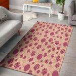 Yarn Paw Print Sillvela Area Rug