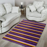 Yellow And Purple Mexican Baja Sillvela Area Rug
