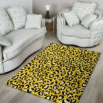 Yellow Leopard Sillvela Area Rug