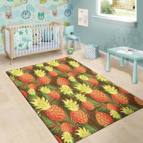 Yellow-Neon-Pineapple-Hawaiian-Print-Floor-Mat-2_700x700