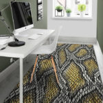 Yellow Snakeskin print Sillvela Area Rug