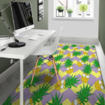 Zig Zag Pineapple Print Sillvela Area Rug