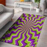 Zigzag Optical illusion Sillvela Area Rug
