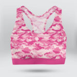 Army Pink Camo Sports Bra for Women