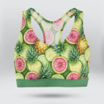 Watercolor Pineapple & Lemon's Sports Bra for Women